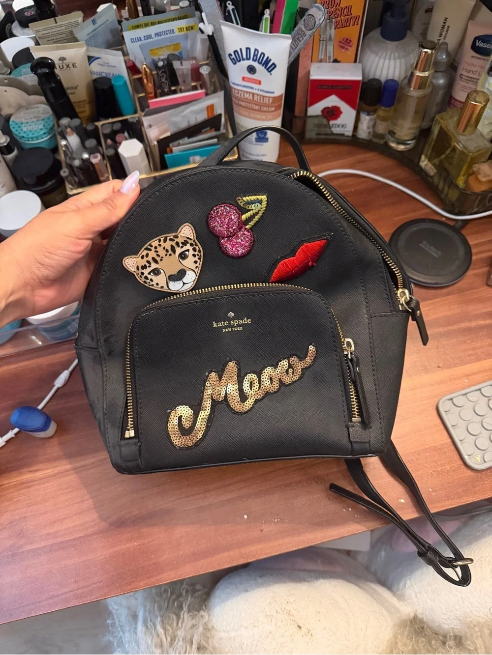 Kate Spade New York RUN WILD LEOPARD TOMI BACKPACK